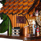 Kintrot Cuckoo Clock Traditional Chalet Black Forest House Clock Handcrafted Wooden Wall Pendulum Quartz Clock Kintrot