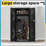 Eltean 15-18 Gun Safe for Rifles and Pistols,DIY-Friendly Gun Cabinet with Customizable Storage Space,DIY Rifle Safe with Distinctive Appearance and Ventilation for Shotgun. Eltean