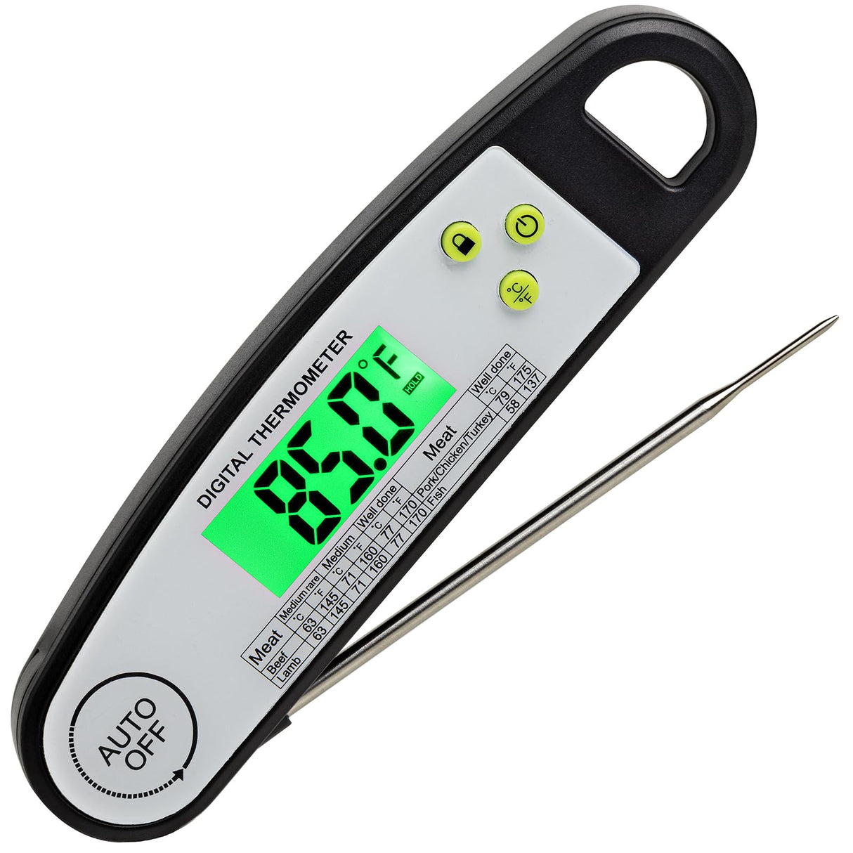 Meat Thermometer Digital, Meat Thermometers for Grilling, Food Thermometer with Backlight, Instant Read Thermometer for Grill Candy and Cooking LILYWARE
