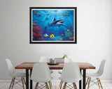 Diymood DIY 5D Diamond Painting Kits for Adults Underwater World - Diamond Art Kits for Adults Shark Tropical | Full Drill Round | Mosaic Picture | Beginner | Home Wall Decor | 16x20 Inch Diymood