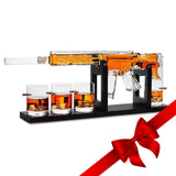 Gifts for Men Dad, Whiskey Decanter Set - Gun AR Limited Edition, Silencer Stopper - 800 ml & 12oz Bullet Glasses - Father Winter Birthday Gift - Drinking Party, Liquor, Vodka Tik Tok Gun Decanter The Wine Savant