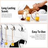 BBTO 100 Pcs Car Air Fresheners Diffuser with Wooden Cap Empty Aromatherapy Diffuser Clear Car Fragrance Holder Pendant Hanging Perfume Fresheners Bottles for Car Decor (Clear,Cube) BBTO