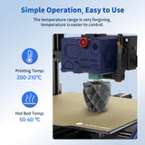 ANYCUBIC PLA Filament 1.75mm Bundle, 3D Printing PLA Filament 1.75mm Dimensional Accuracy +/- 0.02mm, 1KG Spool (2.2 lbs), 2KG Gray+Black ANYCUBIC