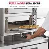 Unicook Extra Large Pizza Stone 24”x18” for 30” or Larger Standard Ovens, Durable Rectangular Baking Stone, Ideal for Baking Crispy Pizzas, Bread and Cookies, Not Fit for 24” and 27” Compact Ovens Unicook