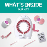 ROHSCE Knitting Machine, 22 Needles Knitting Loom Machine with Row Counter, DIY Knitting Board Rotating Double Knit Loom Machine Kit for Hat, Scarves, Gloves, Socks ROHSCE