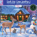 Ceaco - Glow in The Dark - Holiday Wonderland - 750 Piece Jigsaw Puzzle Ceaco