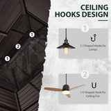 YOLENY 12' x 16' Hardtop Gazebo Metal Gazebo with Wood Grain Aluminum Frame, Galvanized Steel Double Roof, Outdoor Patio Gazebo Pergolas with Netting and Curtains for Backyard, Patio, Lawns YOLENY