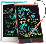 TECJOE 2 Pack LCD Writing Tablet, 8.5 Inch Colorful Doodle Board Drawing Tablet for Kids, Christmas Stocking Stuffers Birthday Gifts Travel Games Toys for Age 3 4 5 6 Boys Girls Toddles TECJOE