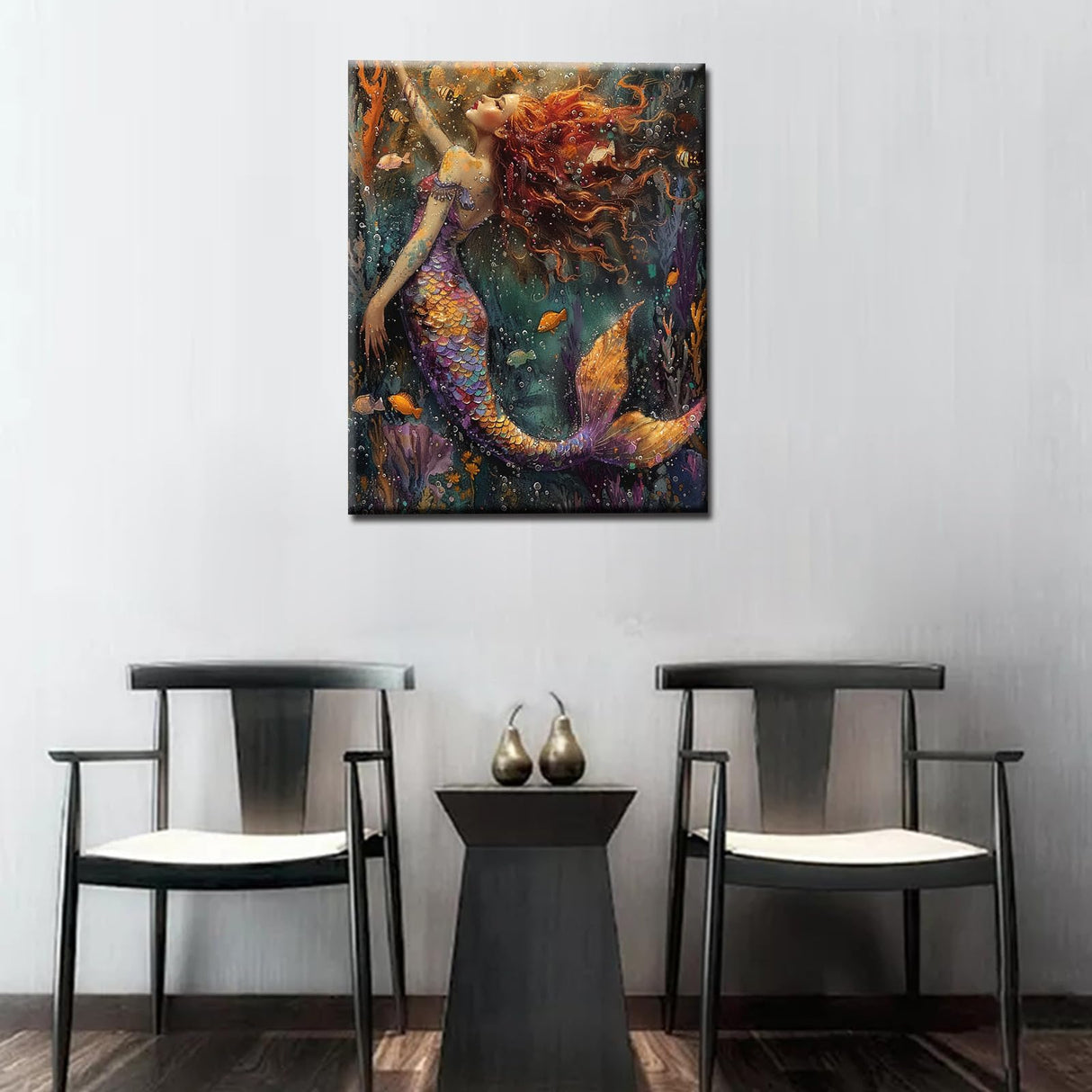 Tucocoo Abstract Mermaid Paint by Numbers for Adultss Beginner Beauty Painting Kits for Adults DIY Acrylic Painting Paint by Numbers Kits on Canvas Home Wall Decor 16x20Inch Frameless Tucocoo