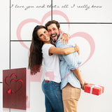 Creawoo Handmade Walnut Wood Love Greeting Card with Unique Gift Card Box The Best Valentine's Day, Anniversary Birthday Gift Idea Card for Her, Him, Wife, Husband Creawoo