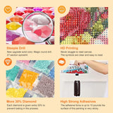 Acudotr Diamond Painting Kits for Adults, 5D DIY Flower Diamond Art Kits for Beginners, Full Drill Diamond Painting Kits for Home Wall Decor, 12x12 Inch Acudotr