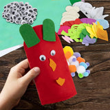 6PCS Hand Puppets - Hand Puppet Making kit Sock Arts and Crafts Kit for Family, Classroom, Party, DIY、Storytelling, Dramatic Play, Interactive Games and Role-Play RAINFLOW