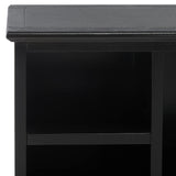 Safavieh Home Collection Maralah Black Solid Wood Bookcase 5-Shelf Unit (Fully Assembled) Safavieh
