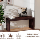 APRTAT Bamboo Dining Bench Indoor Long Bench Entryway Shoe Rack Bench,Outdoor Modern Wood Benches 35 Inch Bamboo Bench for Living Room Hallway Bedroom Bathroom APRTAT