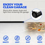 Holikme Garage Door Seals Bottom Rubber,Flexible Garage Door Seal, Garage Door Weather Stripping Kit Seal Strip Replacement, 5/16 Inch T-End, 4 1/8 Inch Width (22Ft, Black) Holikme