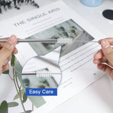 AGH 25-Pack Reusable Stainless Steel Metal Straws & Rubber Bottoms for Sublimation Tumblers 20 oz with 25-Pack Stainless Steel Metal Straws, 25-Pack Straw Cleaner Brush and 25-Pack Silicone Bottoms AGH