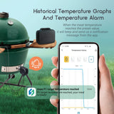 Wi-Fi & Bluetooth BBQ Smoker Temperature Controller with Automatic Smoker Fan, INKBIRD ISC-027BW Grill Thermometer with 4 Probes for Big Green Egg, Kamado Joe, Primo, Vision Grill, Akorn Kamado Inkbird