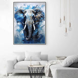 Zariocy 5D Diamond Art Kits for Adults Elephant, DIY Diamond Painting Art Oil Painting Style Round Full Drill Crystal Diamond Embroidery Paintings Arts Craft for Home Office Wall Decor 12x16 inch Zariocy