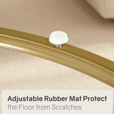 Otterease Nesting Tables Set of 2, 31.5" Round Coffee Table, Small Nesting Coffee Table with Adjustable Non-Slip Fee, White Marble Top Stack Nesting Tables Set of 2 for Living Room, Bedroom (White) Otterease