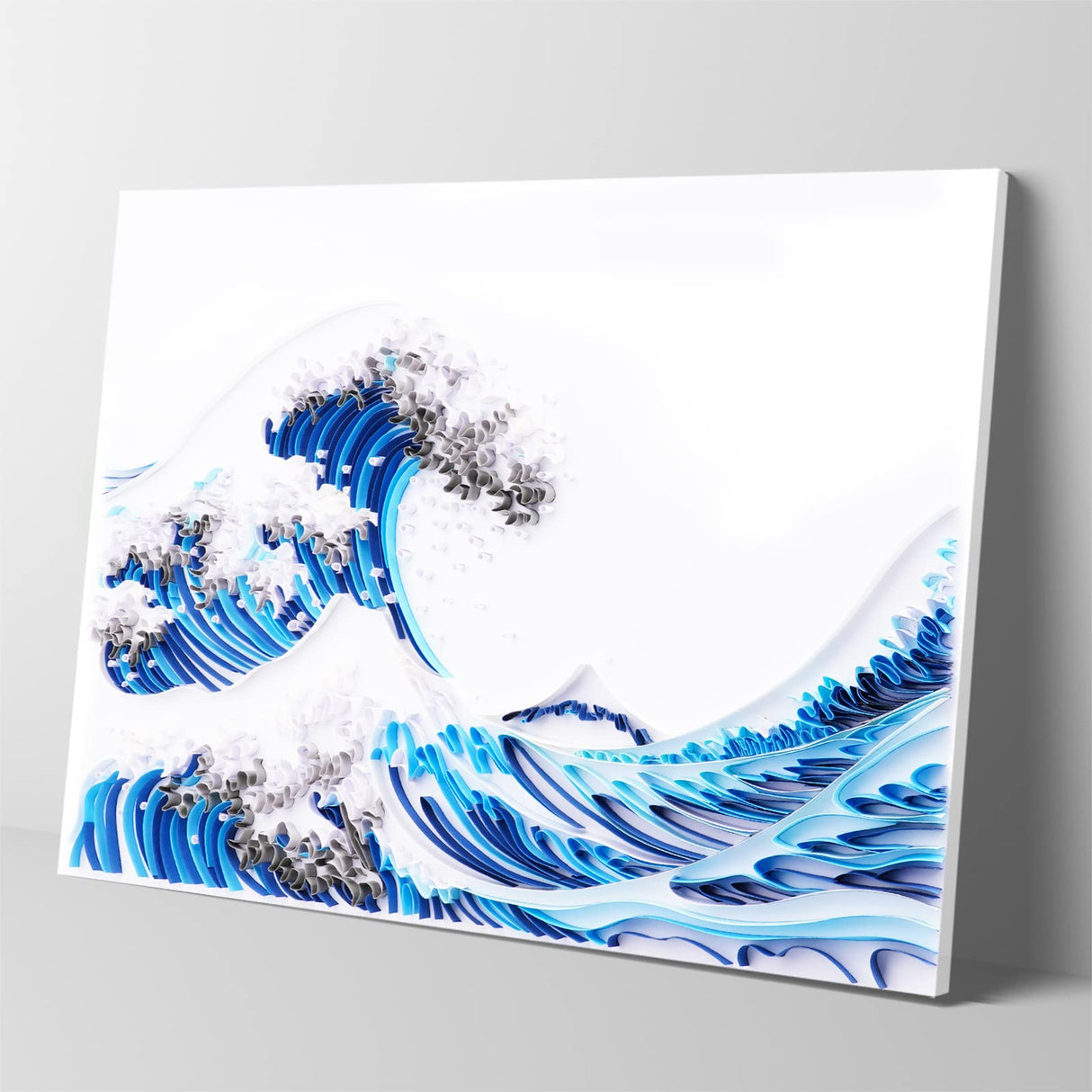 Uniquilling Quilling Kit Paper Quilling Kit for Adults Beginner, Handmade DIY Craft Quilling Paper Filigree Painting Kit Tools, Room Wall Art Decor Gifts, 16 * 20-inch Great Wave Off Kanagawa (Basic) Uniquilling