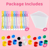 VENUSFIT Princess Party Favors - 12 PCS Princess Birthday Party Supplies - Princess Bubbles & Paint Crafts - Princess Birthday Decorations Goodie Bags Gifts Prizes for Kids Girls Toddler VENUSFIT