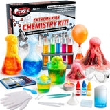Playz Extreme Chemistry Set – 52 Unique Experiments, Science Kits for Kids Age 8-12, Lab Gear, Volcano Project, Learning Tools, Fair Activity, Discovery Gift, STEM Toys for Boys and Girls Playz