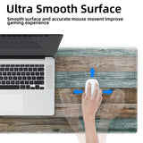 Galdas Gaming Mouse Pad Vintage Wood Grain Pattern XXL XL Large Mouse Pad Mat Long Extended Mousepad Desk Pad Non-Slip Rubber Mice Pads Stitched Edges Thin Pad (31.5x11.8x0.12Inch) Galdas