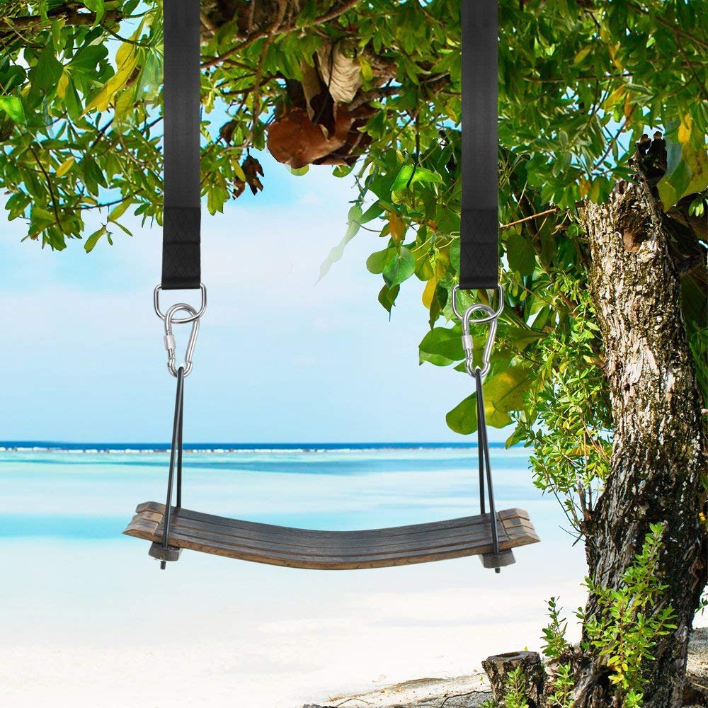 Tree Swing Hanging Straps Kit 4Ft, Robust, Reliable, and Flexible - Supports up to 2000 lbs - Effortless Setup with Sturdy Carabiners - Ideal for Hammocks, Swings, and Beyond LIVEKOOQ