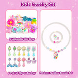ZMLM DIY Unicorn Jewelry Box with Kids Jewelry Set,Headband Making Kit,Hair Accessories Set, Arts and Crafts for Kids, Gift for Ages 4-10 Year Old Girl, Best Birthday Gifts ZMLM