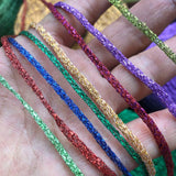 Clisil 100gram DIY Gold Yellow Lurex Thread Shining Yarn Glitter Sparkle Yarn Metal Yarn DIY Fancy Sparkle Yarn Crochet Knitting Sweater Scarf Bag Yarn Accessory Yarn CLISIL