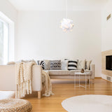 kwmobile DIY Puzzle Lamp Shade - Modern IQ Jigsaw Light in 30 Pieces min. 15 Different Designs - Diameter Approx. 7.9 in / 20 cm - White in Size S kwmobile