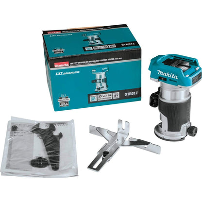 Makita XTR01Z-R 18V LXT Lithium-Ion 1/4 in. Cordless Compact Router (Tool Only) (Renewed) - WoodArtSupply