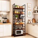 ZEUKMXOO Book Shelf,6 Tier Bookshelves,Industrial Wood Bookcase,72" H Ladder Bookshelf,Home Office Bookcase Shelf Storage Organizer,Ladder Shelf for Bedroom,Living Room ZEUKMXOO