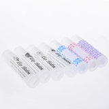 Kare & Kind Lip Balm Crafting Kit - 50x Empty Transparent Container Tubes (3/16 Oz (5.5 ml) With Twist Mechanism Cap - 50 Writeable and 50 Printed Stickers - DIY Kit Kare & Kind