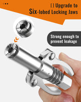 MASRIN Grease Gun Coupler-Grease Gun Tip,Grease Fittings,Duty Quick Release Grease Coupler Compatible with All Grease Guns 1/8" NPT Ends,Upgrade to 12000 PSI MASRIN