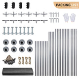 JY QAQA 12 x 20 ft Metal Carport, Heavy Duty Carport Canopy with Galvanized Steel Roof, Outdoor Car Tent Metal Garage Shelter for Car, SUV, Trucks and Boats JY QAQA PET