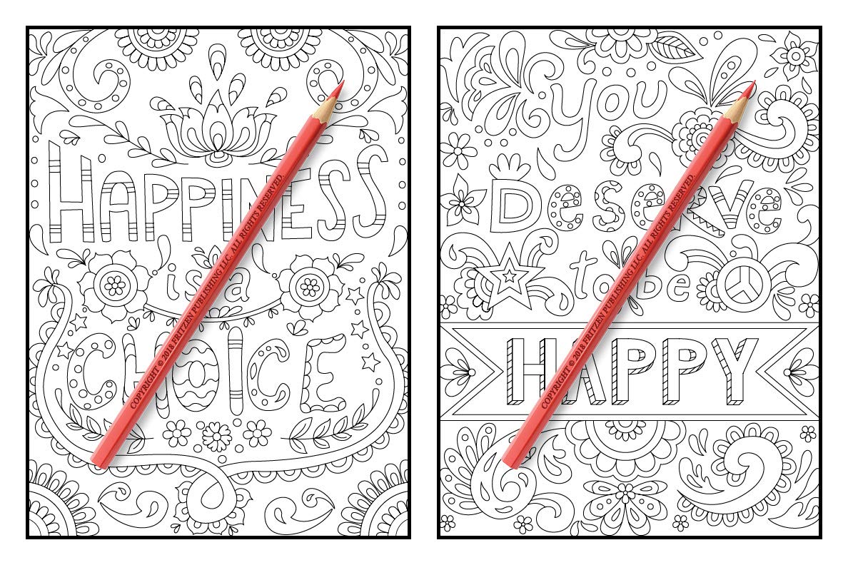 Inspirational Quotes: An Adult Coloring Book with Motivational Sayings and Positive Affirmations for Confidence and Relaxation