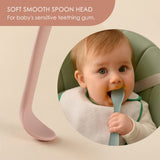 6-Piece Silicone Feeding Spoons for First Stage Baby and Infant, Soft-Tip Easy on Gums I Training Spoon | Baby Utensils Feeding Supplies, Dishwasher & Boil-proof NETANY
