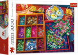 Trefl Evening with Puzzles 3000 Piece Jigsaw Puzzle Red 46"x33" Print, DIY Puzzle, Creative Fun, Classic Puzzle for Adults and Children from 15 Years Old Trefl