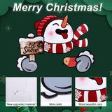 Christmas Fence Decorations, Outside Christmas Fence Decorations Over The Fence Christmas Decorations Snowman Christmas Fence Peeker Decoration for Holiday Garden Fence Decoration PEUTIER