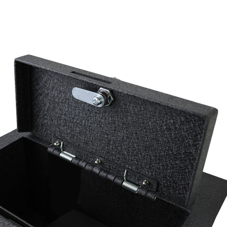 Black Horse Center Console Safe Security Lock Box, Black Gun Box Organizer, with 4 Digit Combination Resettable Lock Compatible with 19-24 Ram1500,2500,3500 Ram 1500 TRX-ASDR03 Black Horse Off Road