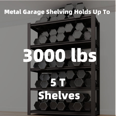 LI JIU HOME 6-Tier 55" W x 24" D x 84" H Garage Shelving 3500LBS Storage Shelves Heavy Duty Metal Shelf Unit Adjustable Basement Industrial Storage Racks (72 * 35 * 15.8) LI JIU HOME
