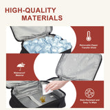 6pcs Sublimation Blanks Makeup Bag,Sublimation Blanks Cosmetic Bag Makeup Bag Bulk Travel Toiletry Bag With Zipper Pouch Insulated Lunch Bag Heat Transfer Removable Sublimation Bags for DIY Craft KKSUBCA