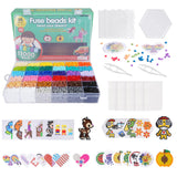 Artkal Fuse Beads Kit 11,000pcs 36 Colors Melting Beads Kit for Kids, with 5 Pegboards 2 Tweezers 48 Patterns, Fusible Beads Kit Compatible Perler Beads Hama Beads for Christmas Birthday Gift ARTKAL