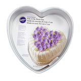 Wilton Decorator Preferred Heart Shaped Cake Pan, 8-In. Baking Pan for Lovely Cakes, Aluminum Wilton