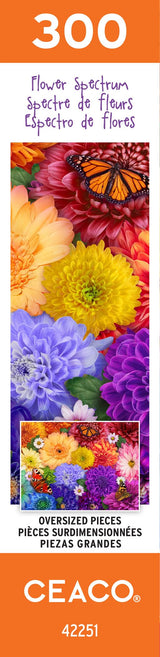 Ceaco - Flower Spectrum - 300 Oversized Piece Jigsaw Puzzle Ceaco