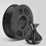 TECBEARS PLA 3D Printer Filament, PLA Filament 1.75mm, Neatly Wound 3D Printing Filament, Dimensional Accuracy +/- 0.02 mm, 1Kg Spool(2.2 lbs), Fits for Most FDM 3D Printers, PLA Black TECBEARS
