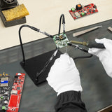 XYK Helping Hands Soldering Station, Soldering Kit, Third Hand Soldering Tool 4 Flexible Arms Helping Hands for Electronic Repair Soldering Jewelry Crafts XYK