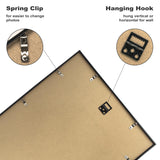 Golden State Art, 16x20 Picture Frame Set of 3, Black Thin Border Photo Frame, Display Pictures 11x14 with Mat or 16x20 Without Mat, Poster Frame for Wall Hanging Horizontal and Vertical Golden State Art