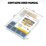 Gionlion Clay Beads Bracelets for Women, Bracelet Making kit Golden Beads for Jewelry Making, Charms Bracelet Kit DIY Arts and Crafts Birthday Gifts Preppy Gionlion